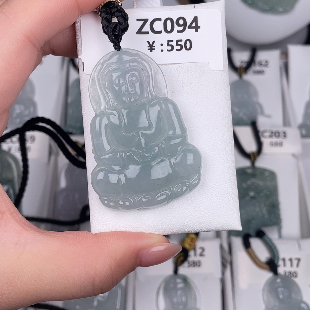 翡翠未镶嵌颈饰zc094