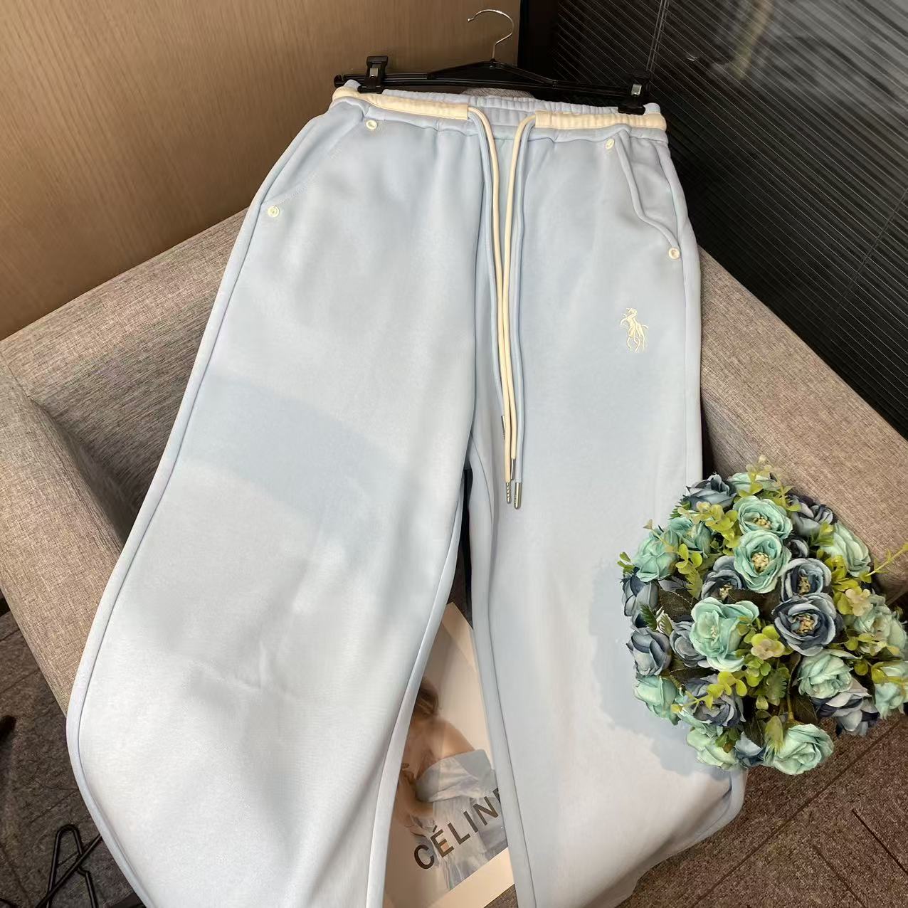 【加绒加厚】秋冬新款时尚设计感女款长裤休闲裤-G50898