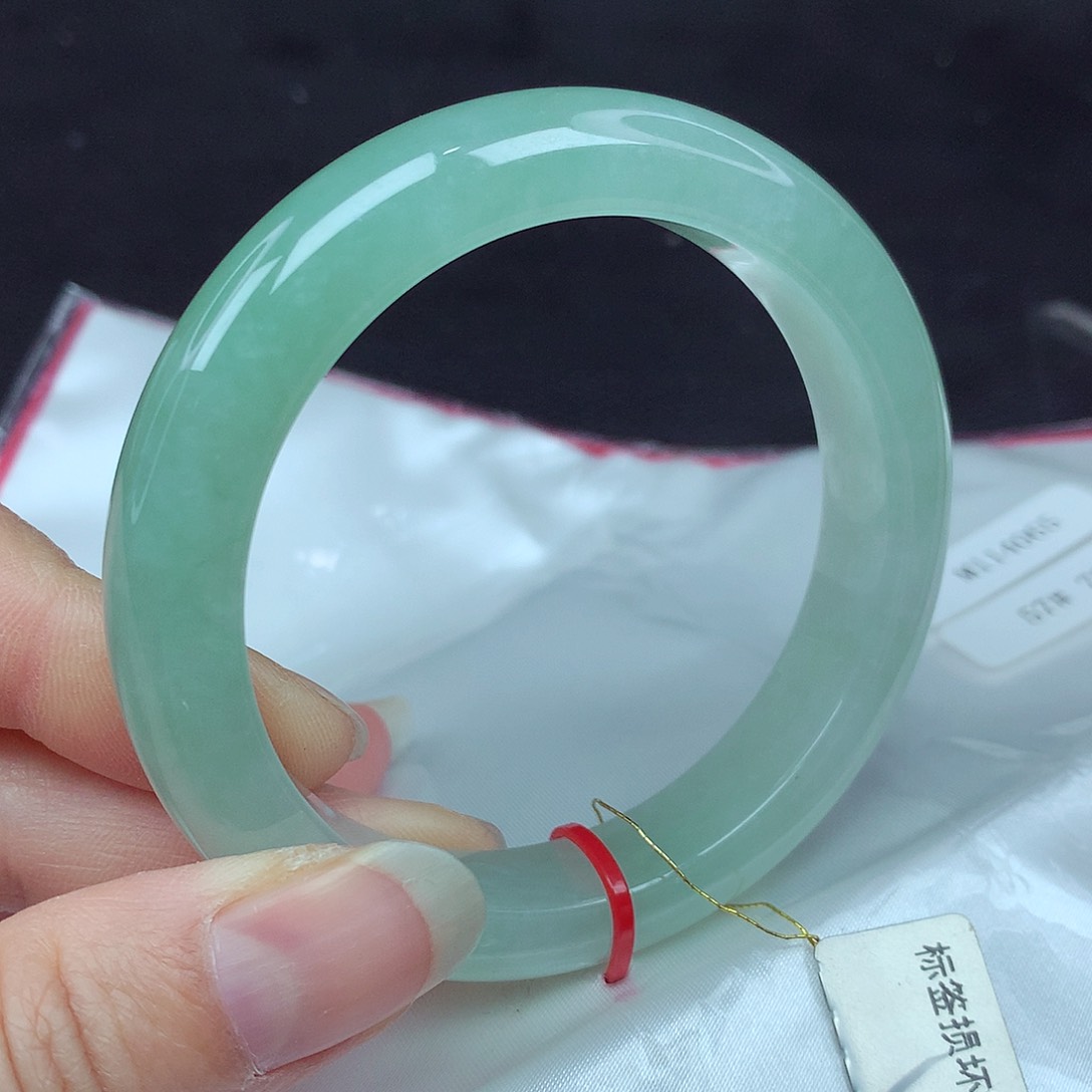 翡翠手镯未镶嵌57圈+065