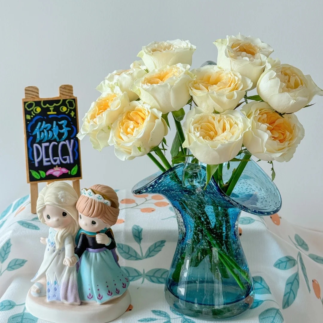 【奶油杯玫瑰】斗南鲜花云南直发玫瑰鲜花两单顺丰冷链包邮LT