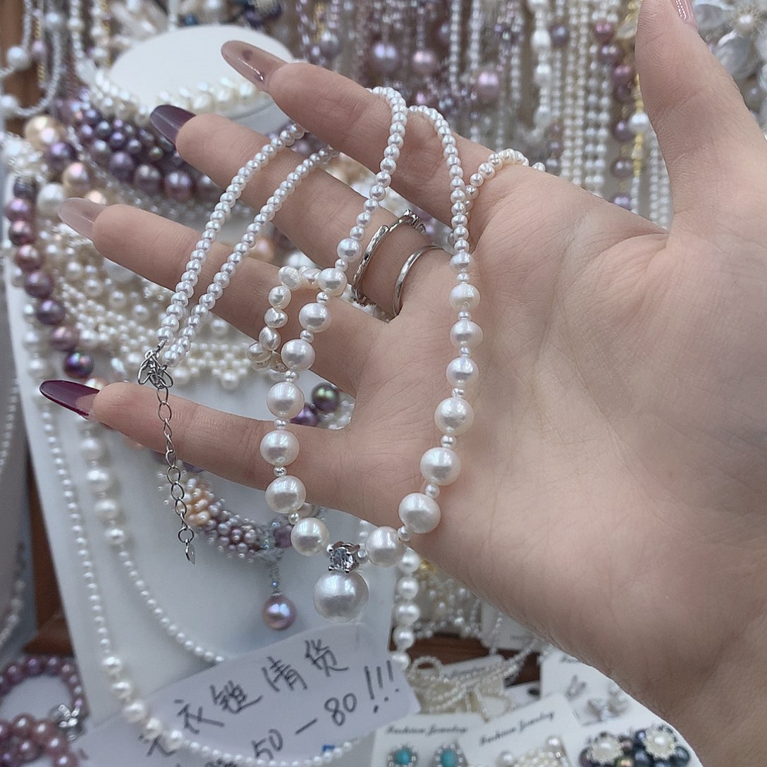 *****淡水珍珠耳饰银S925镶嵌