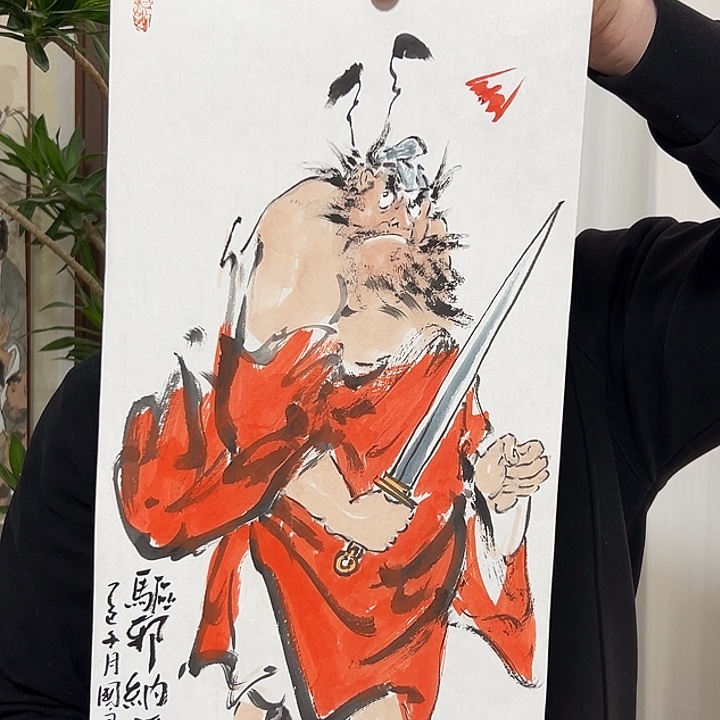 国画唐国良 手绘原创