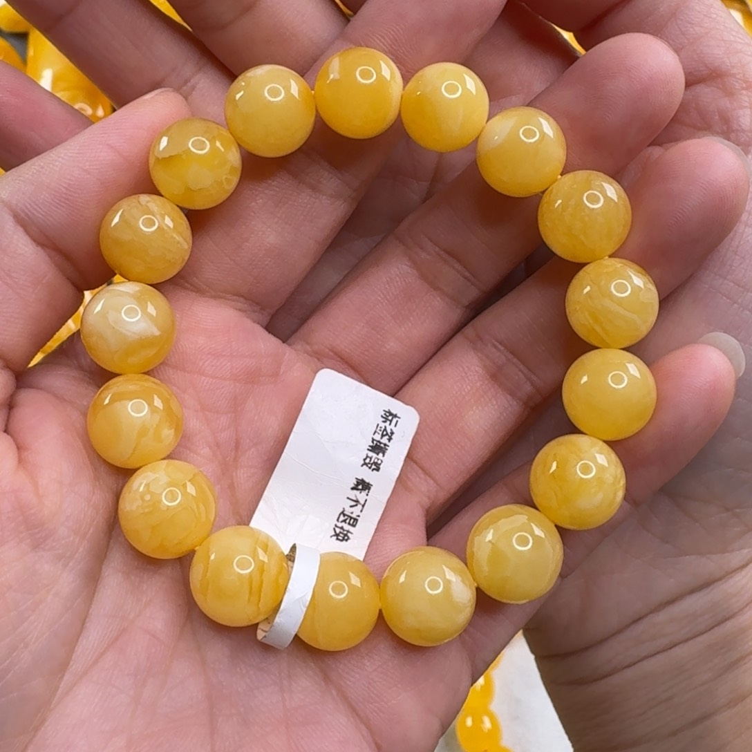 蜜蜡毛衣链未镶嵌