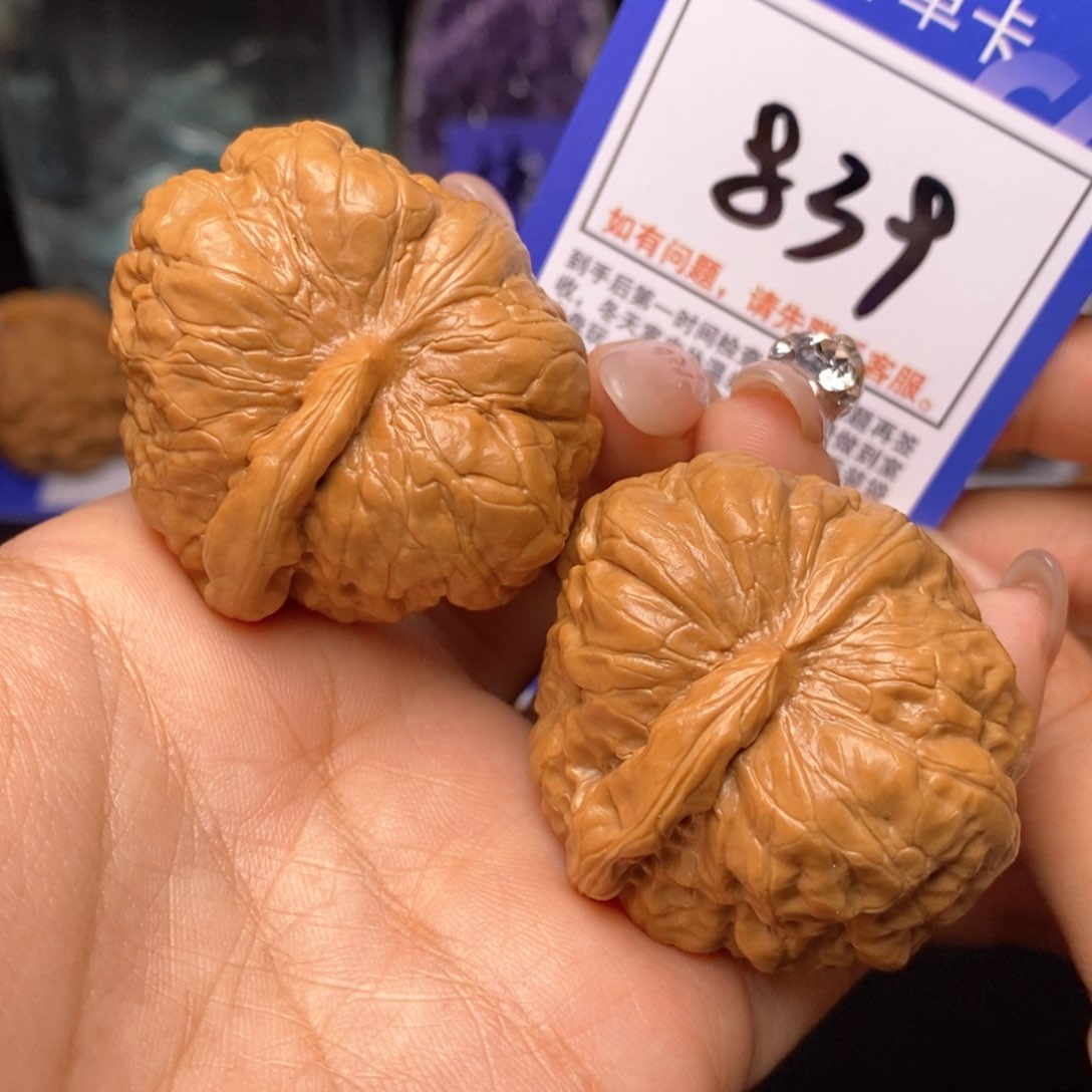 文玩核桃把件44蛤蟆头一根筋 839