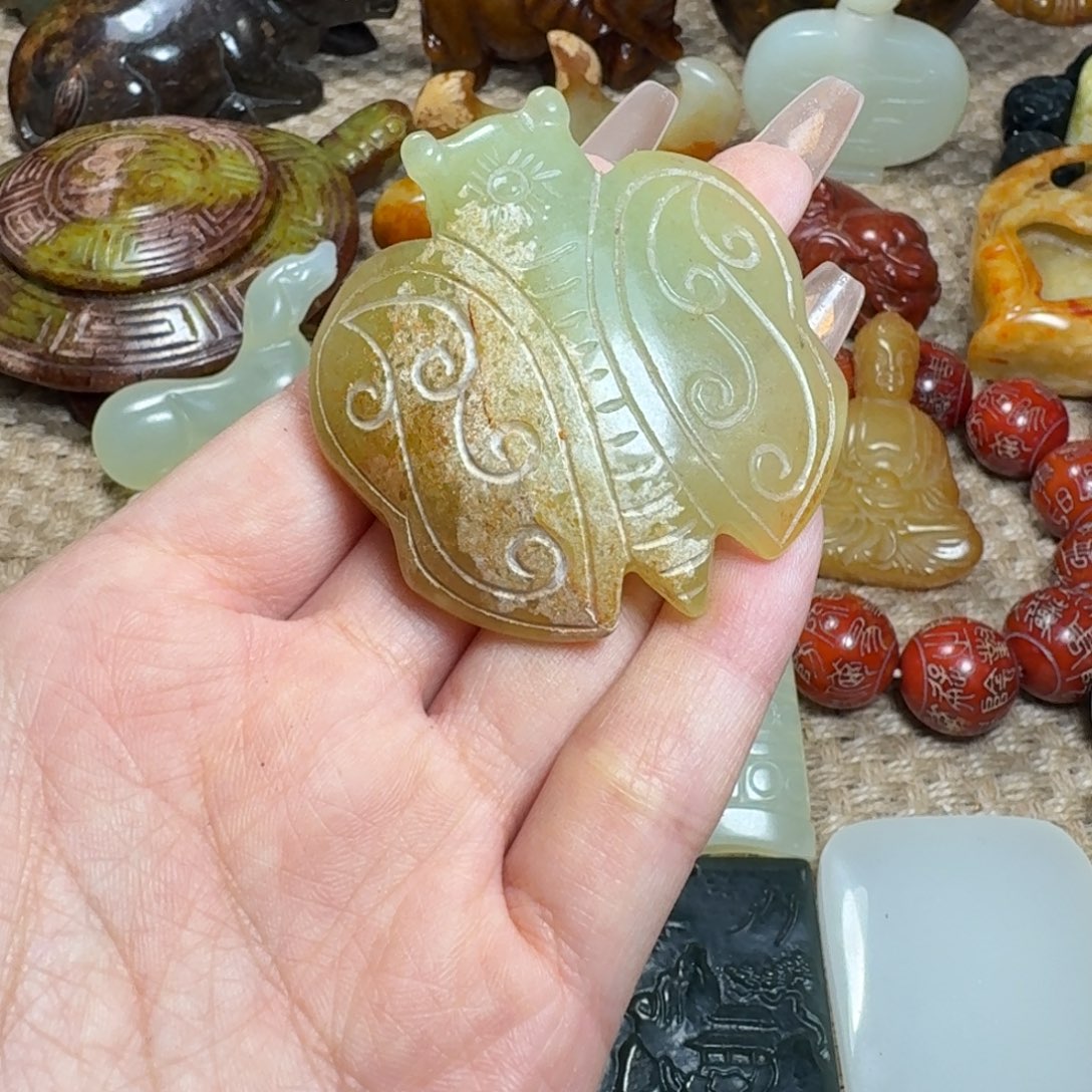 白玉菩提吊坠挂件