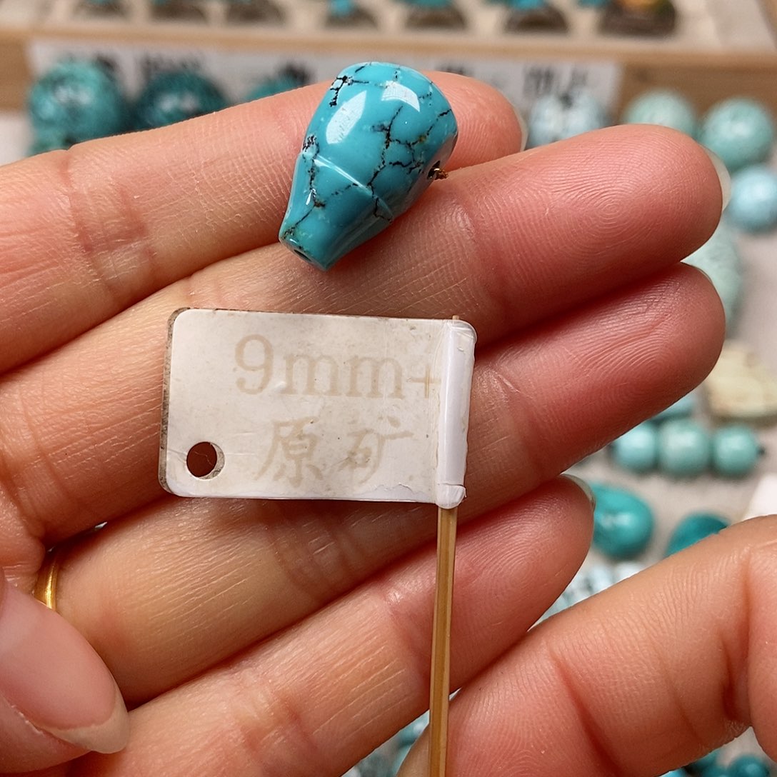 未镶嵌绿松石珠宝半成品
