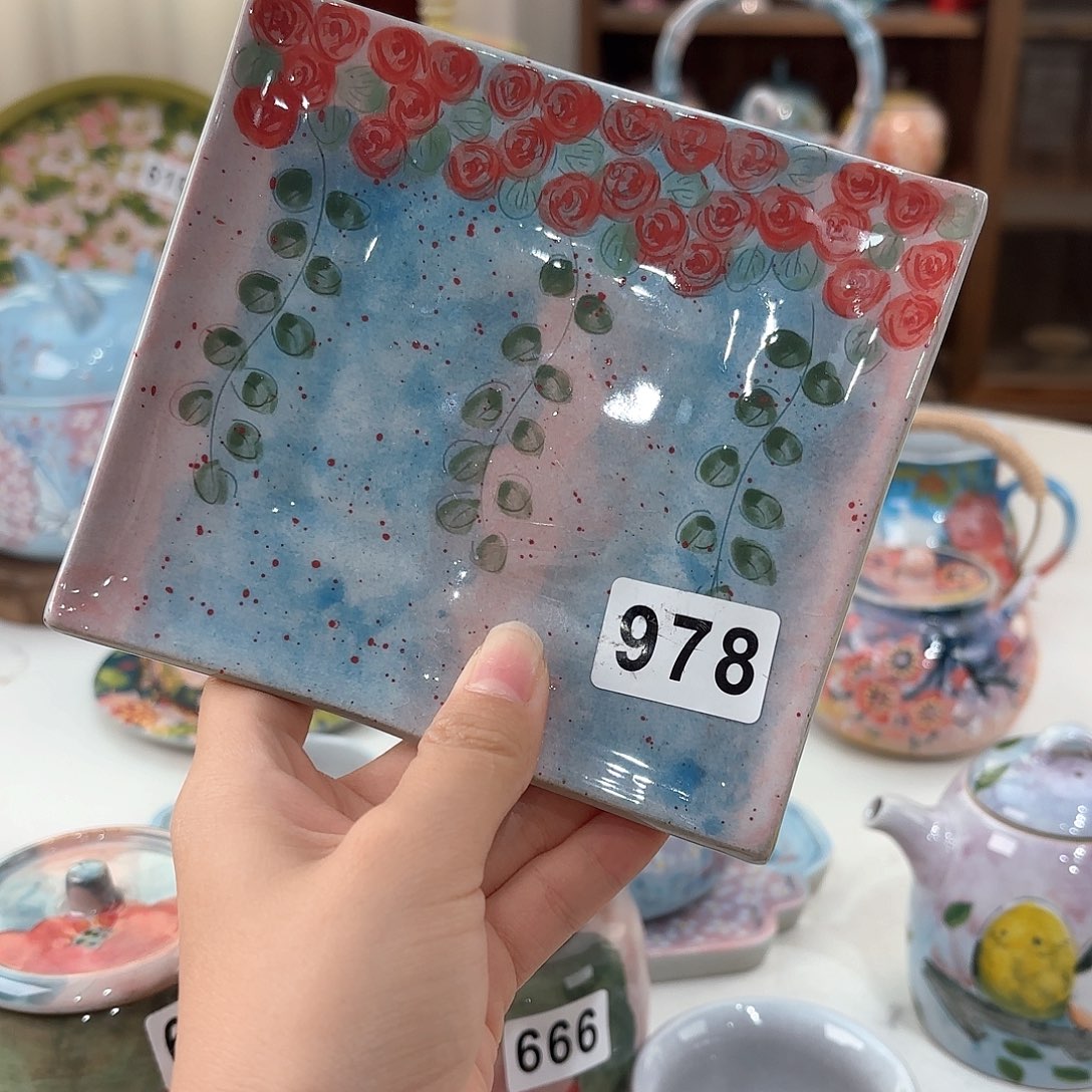 景德镇手绘高温釉下彩陶瓷茶具