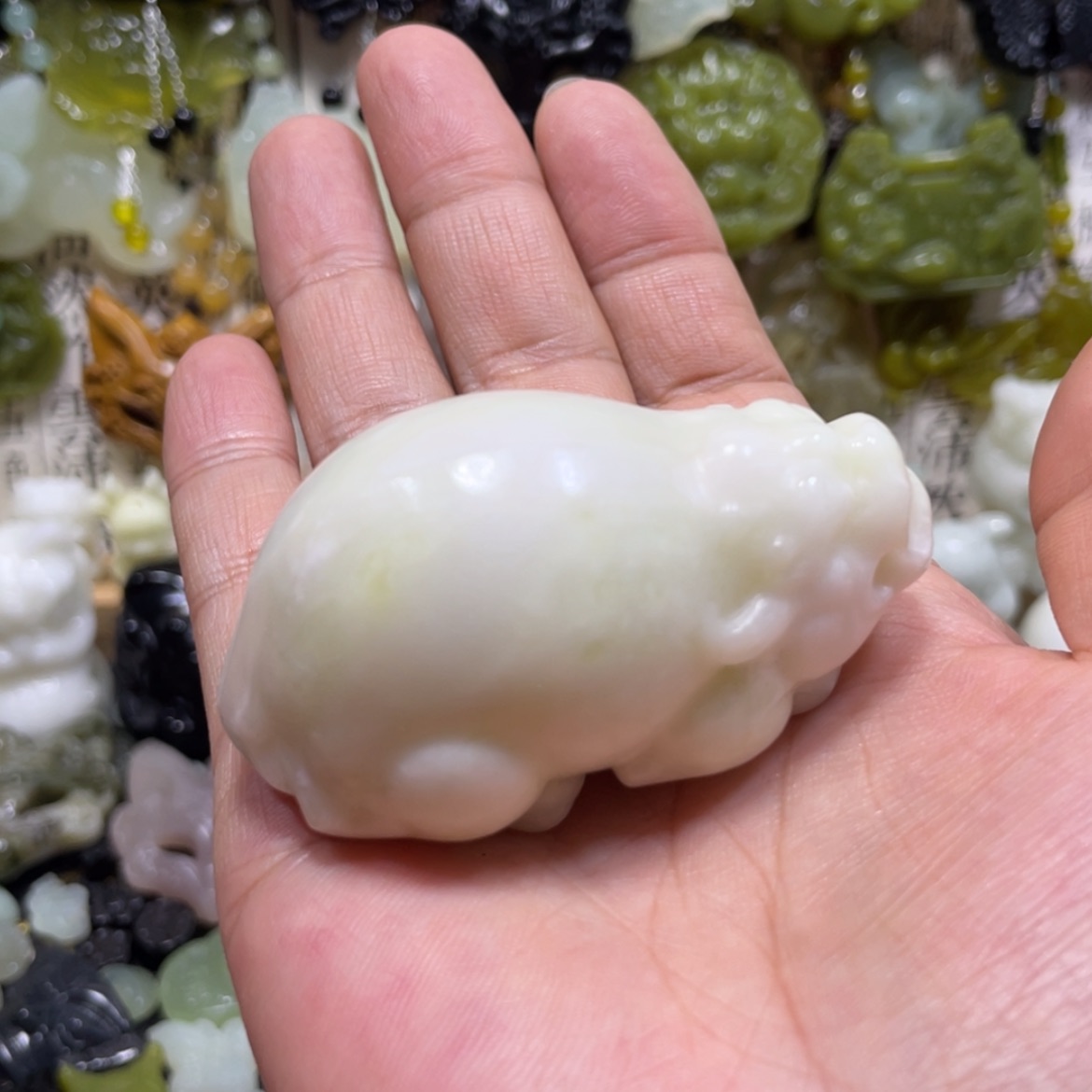 【闪购商品】岫玉颈饰未镶嵌57手把