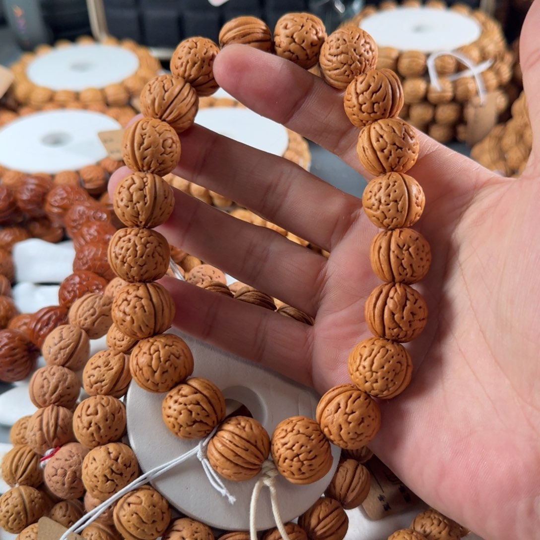 a***g桃核手串18盘锦肌肉纹20颗