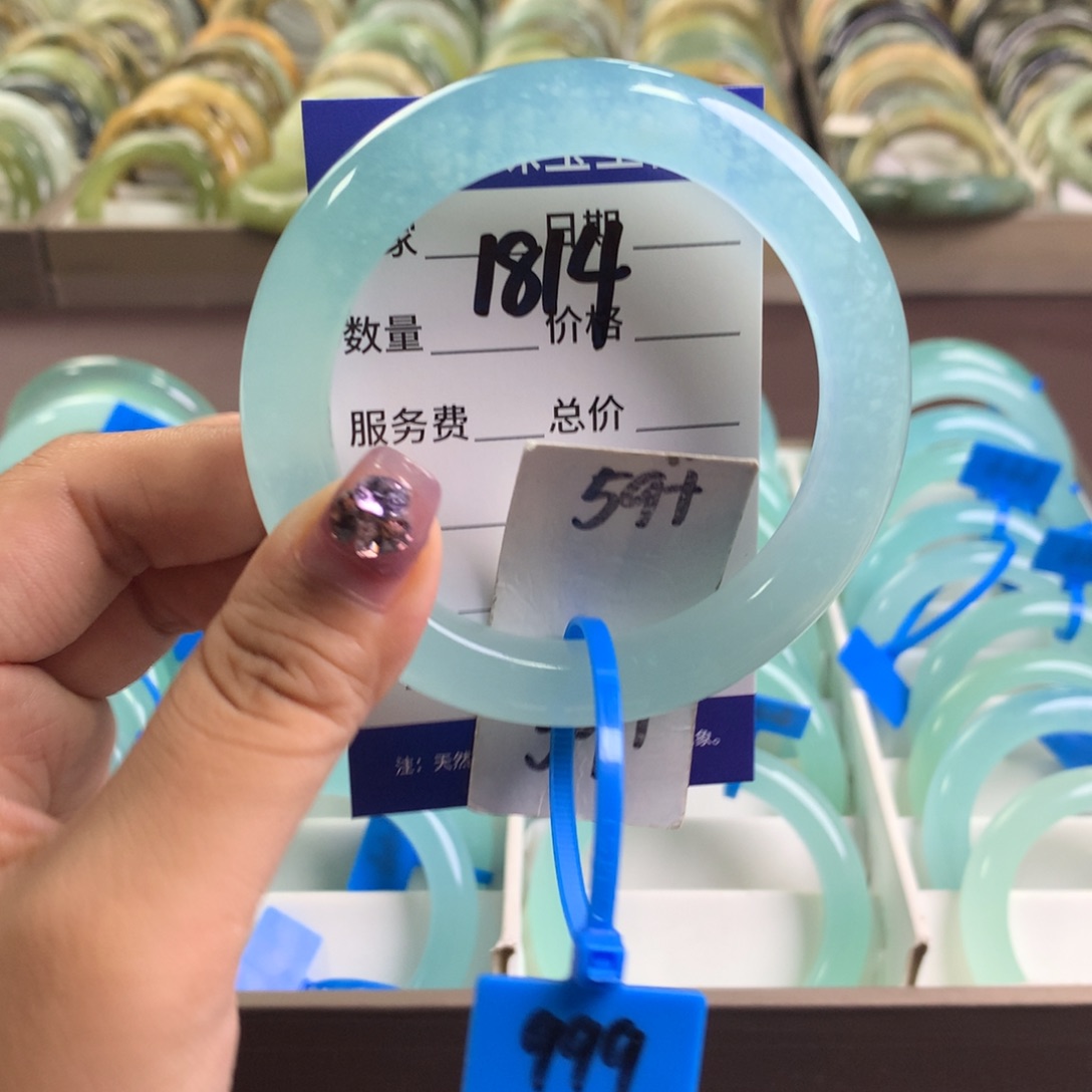 蛇纹石玉未镶嵌手镯1814