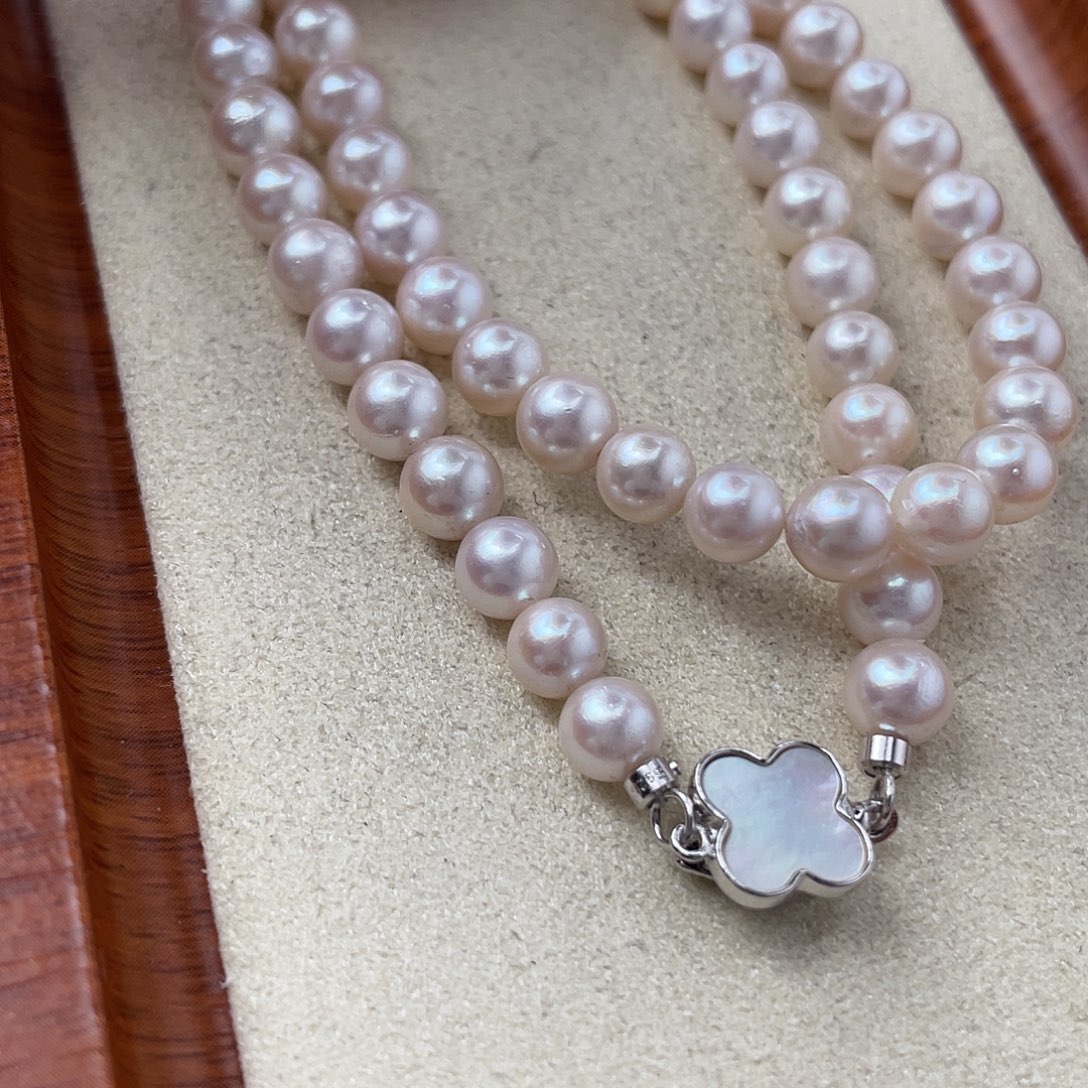颈饰银S925镶嵌海水珍珠