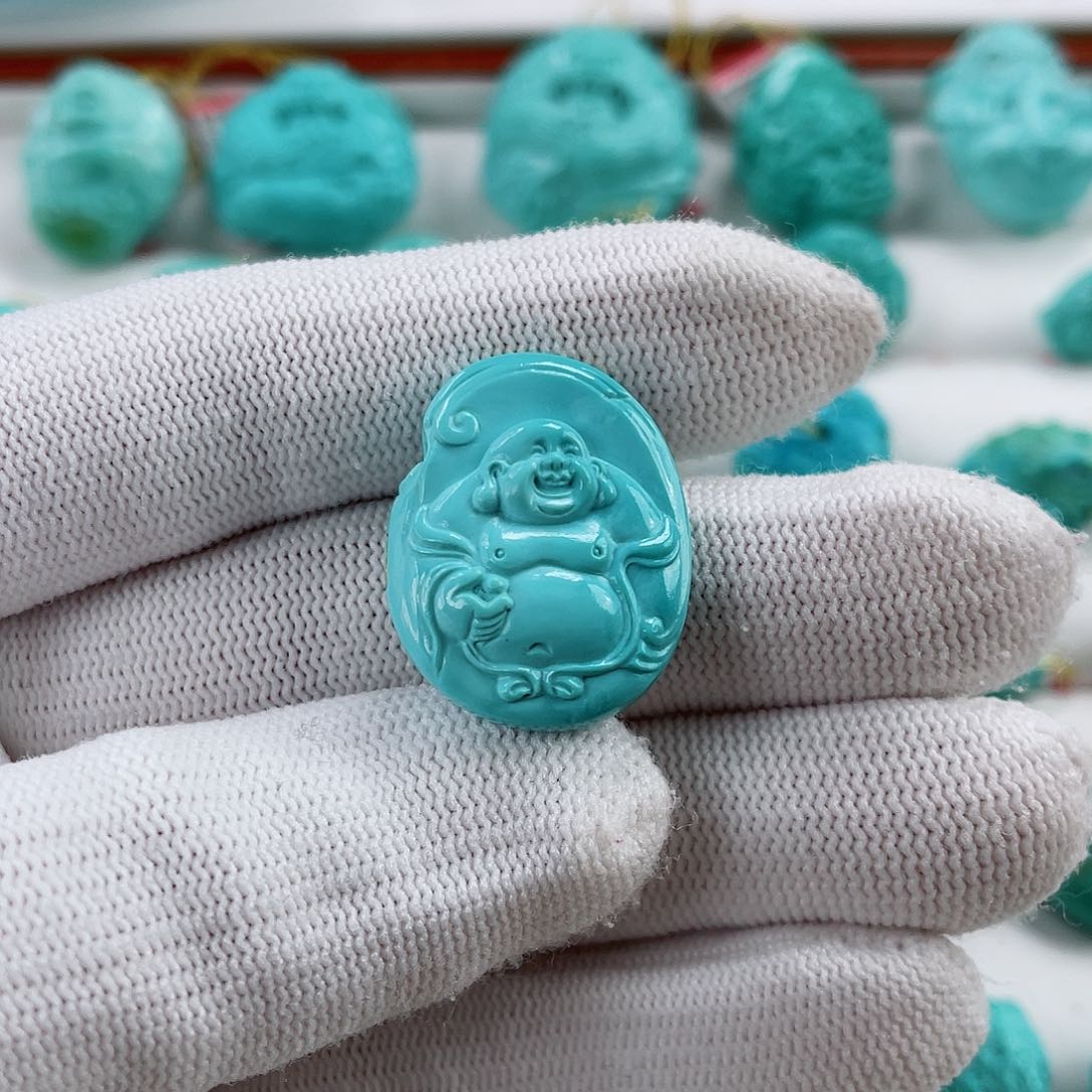 绿松石车挂未镶嵌