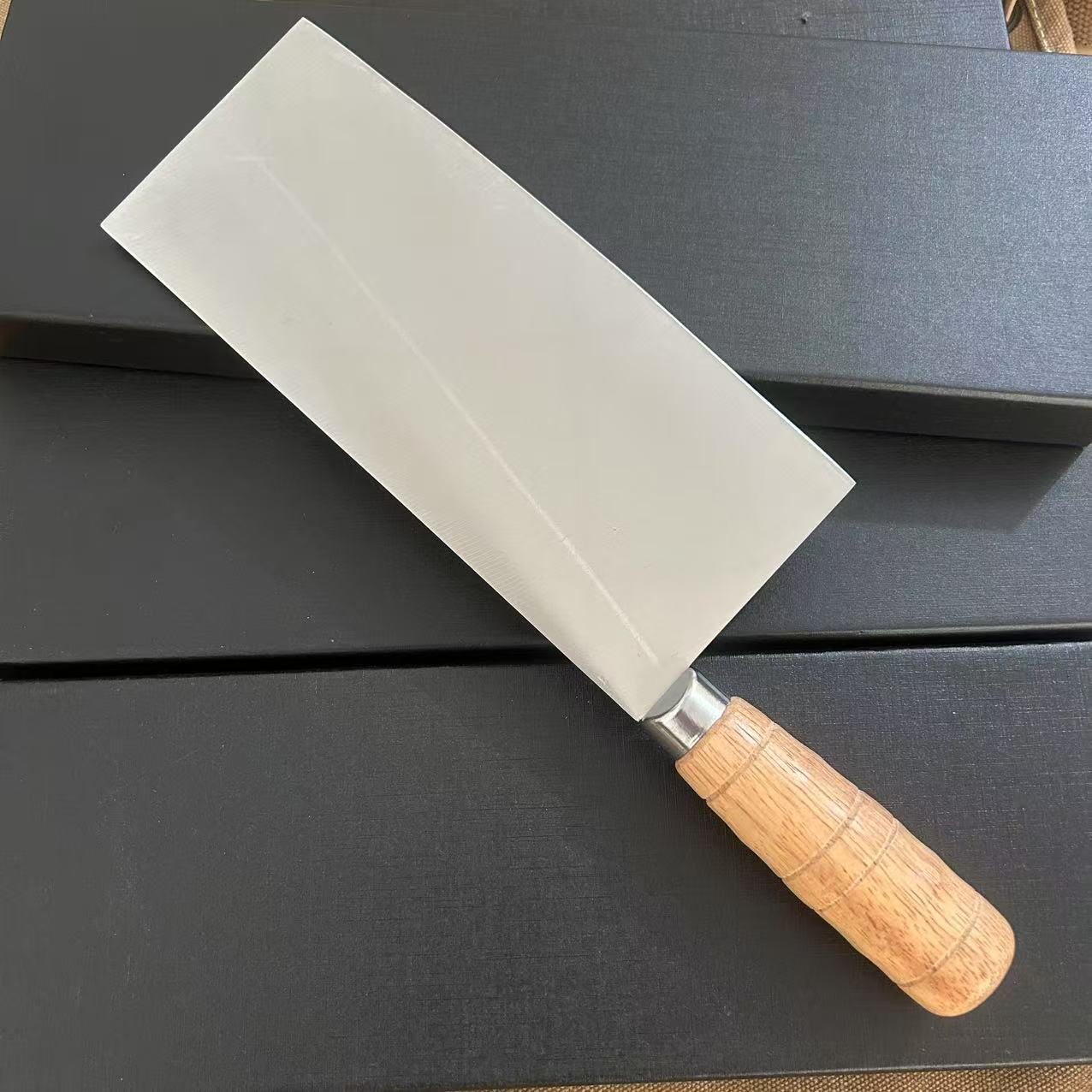 家用厨房桑刀切片刀原木手柄2号刀