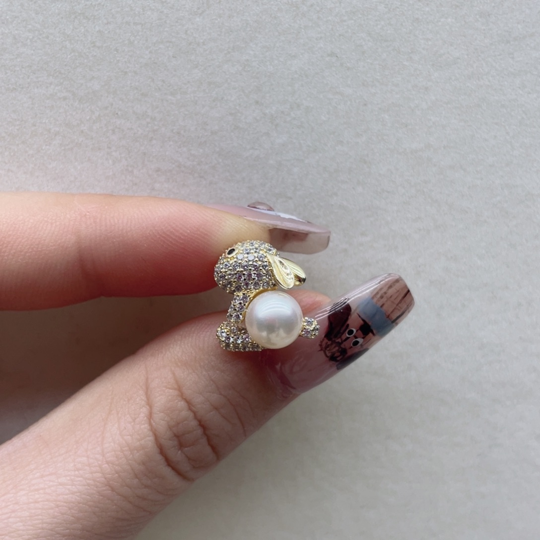 淡水珍珠银S925镶嵌颈饰A1