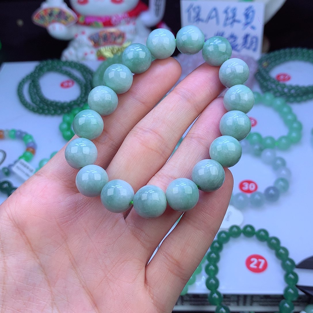 翡翠毛衣链未镶嵌