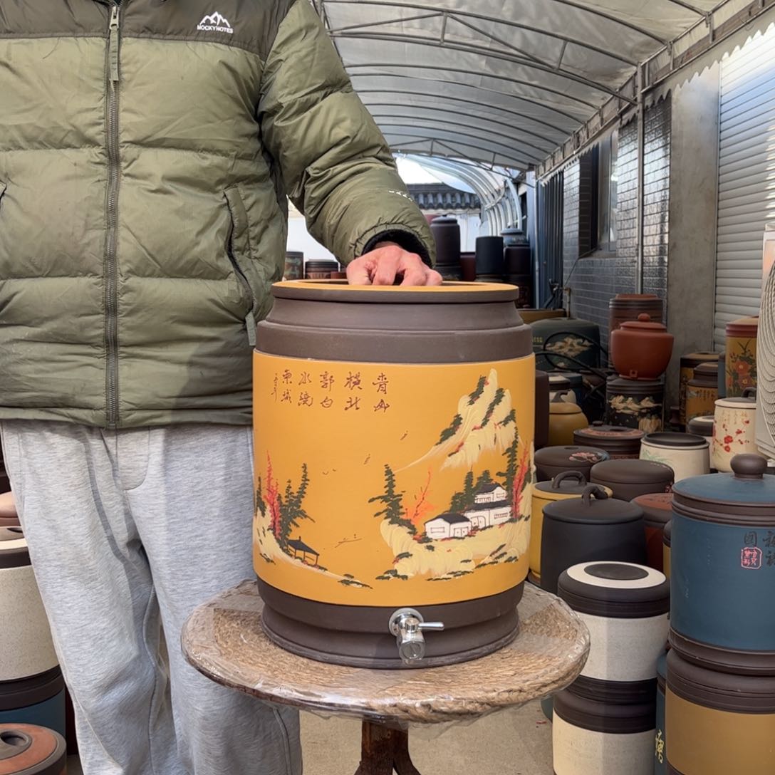 紫砂茶叶罐20龙头款