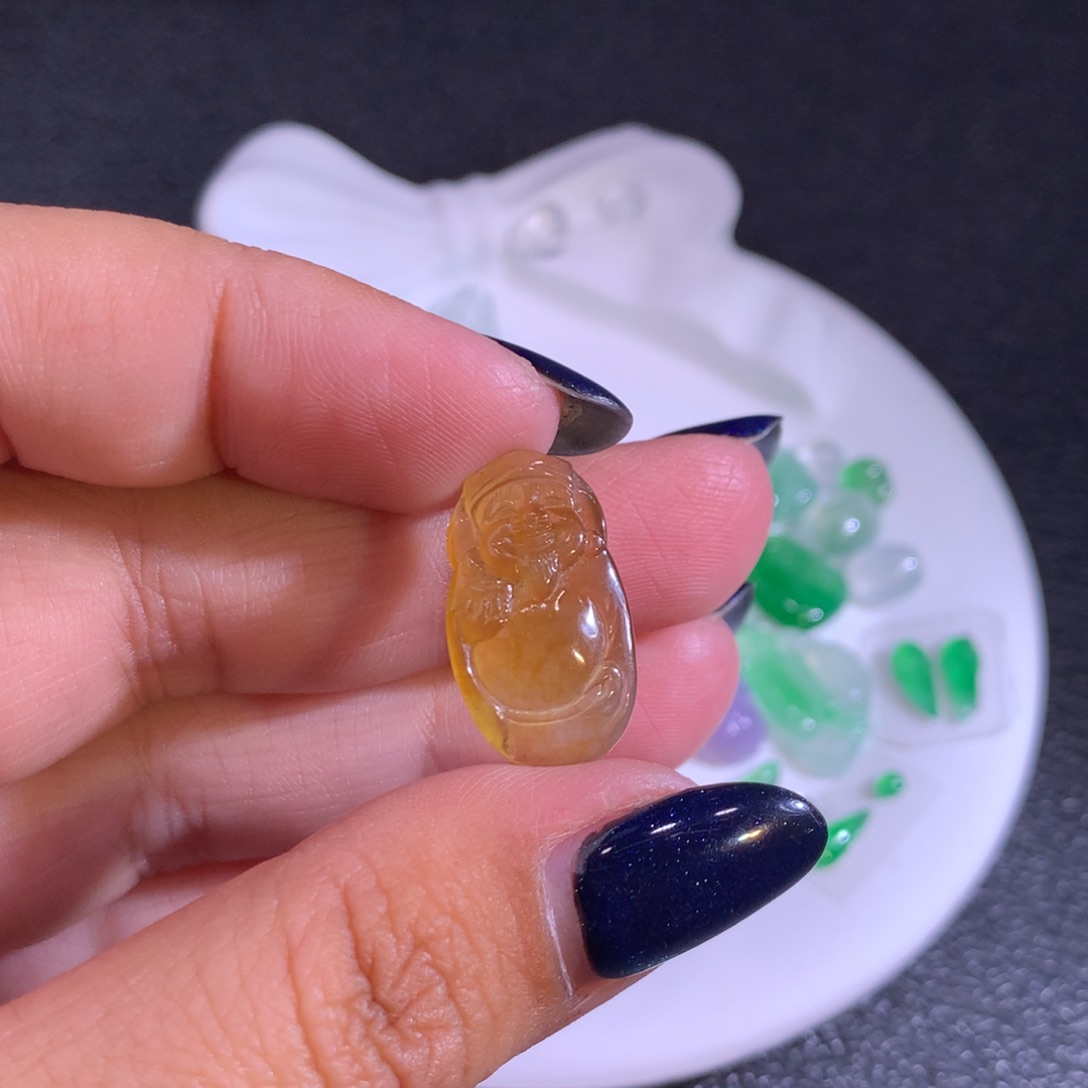 翡翠未镶嵌颈饰华*翡翠