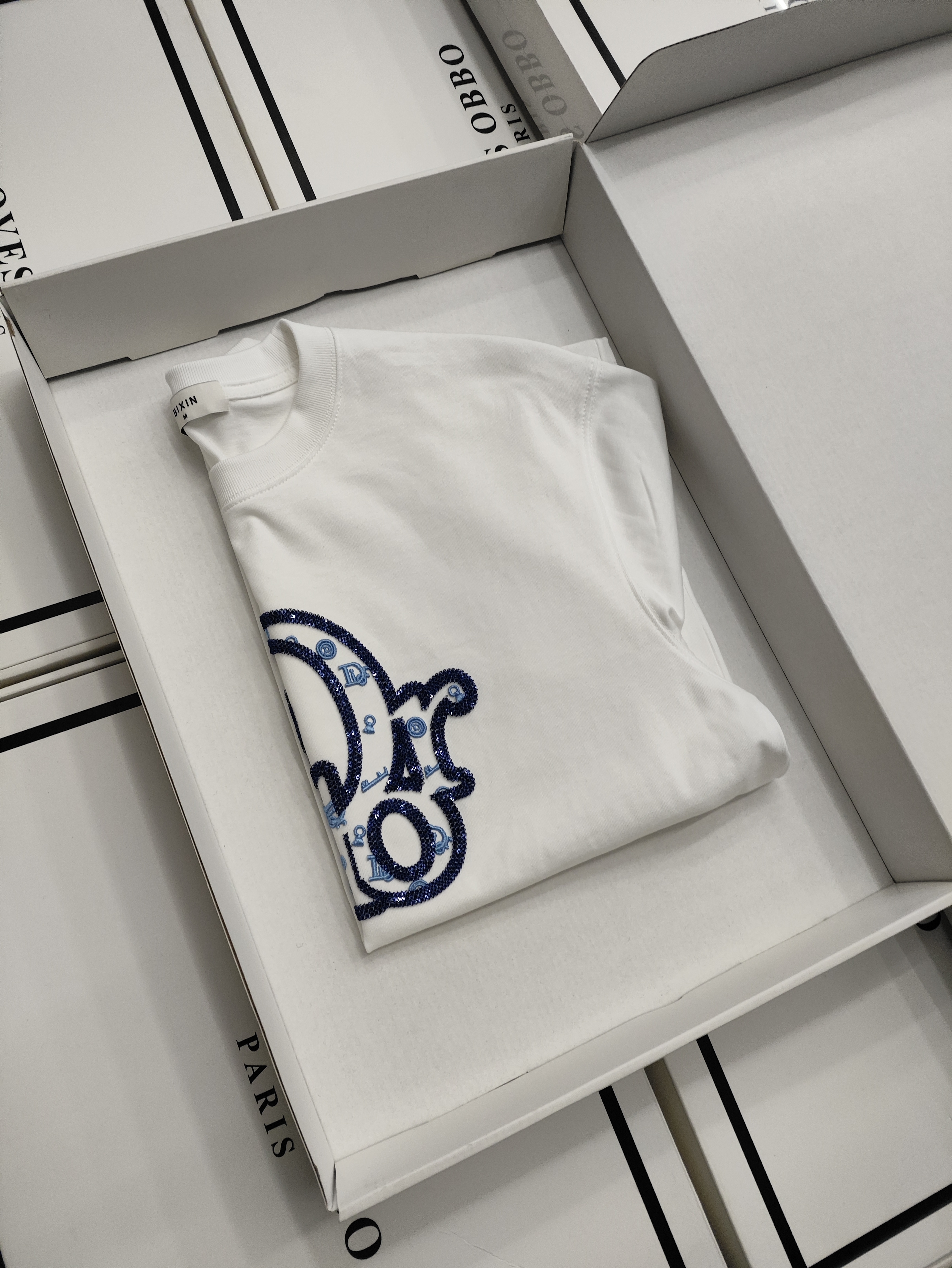 2025夏季时尚轻奢重工艺圆领T恤(太古)