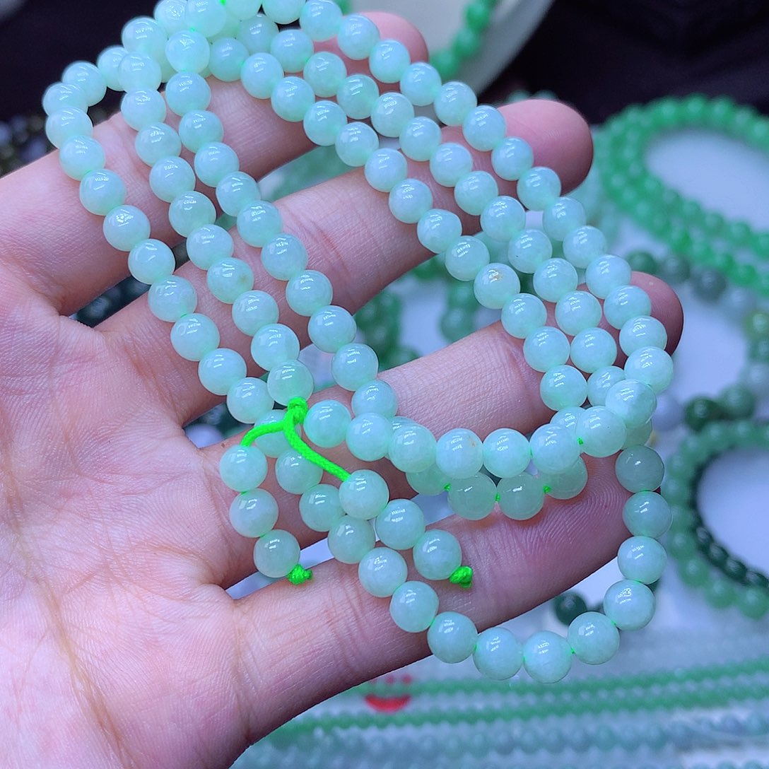 翡翠毛衣链未镶嵌6