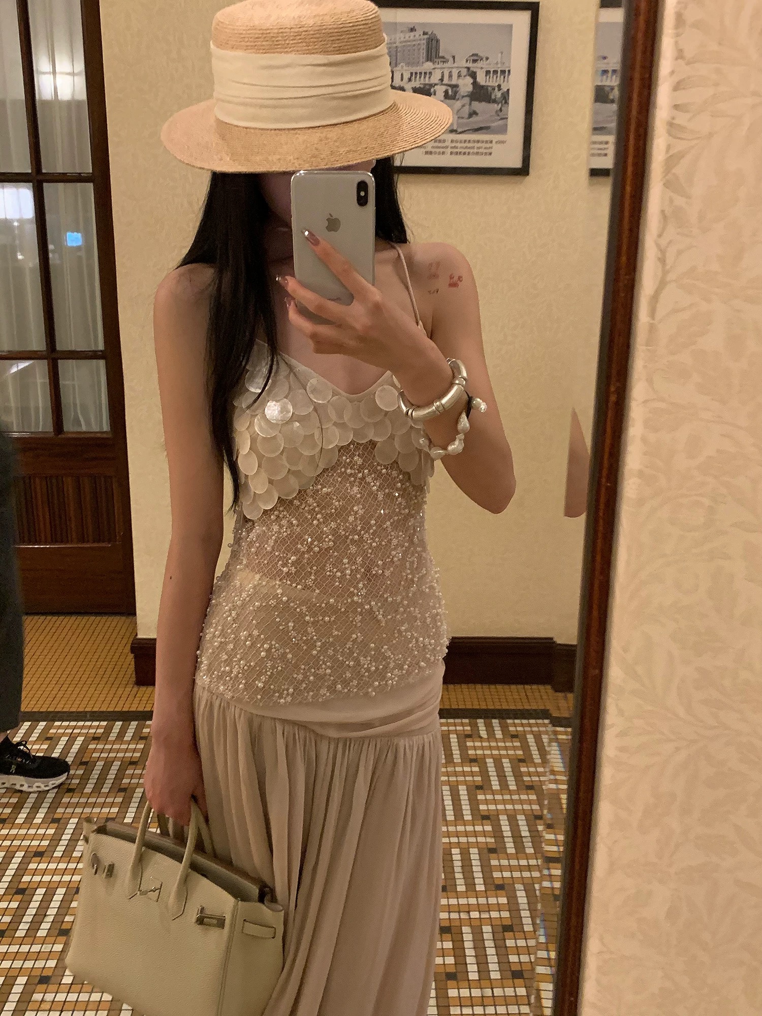 人鱼姬*贝壳片重工钉珠胸衣