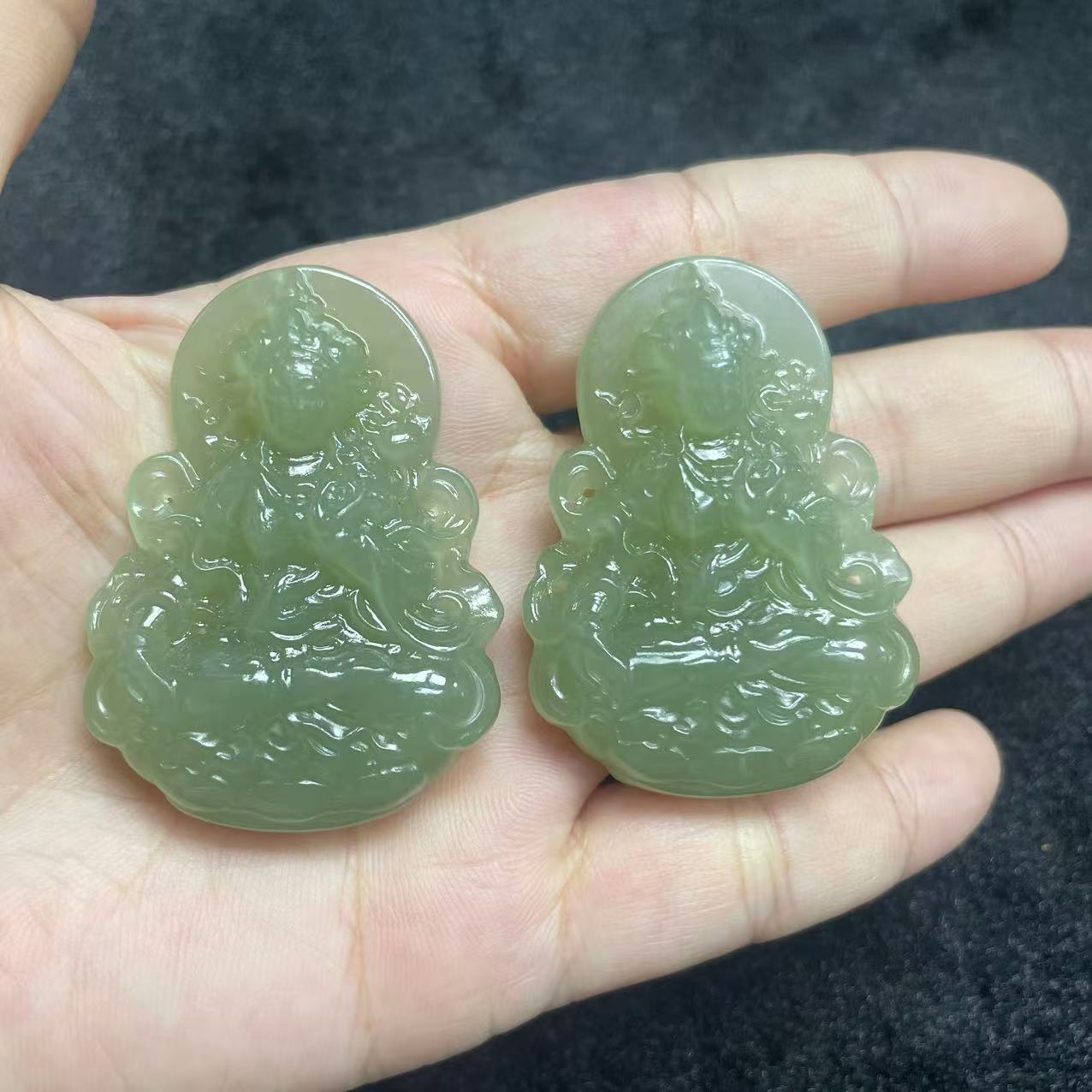 【玉经纶】-97197/Q31-和田玉度母吊坠-多样性发其一