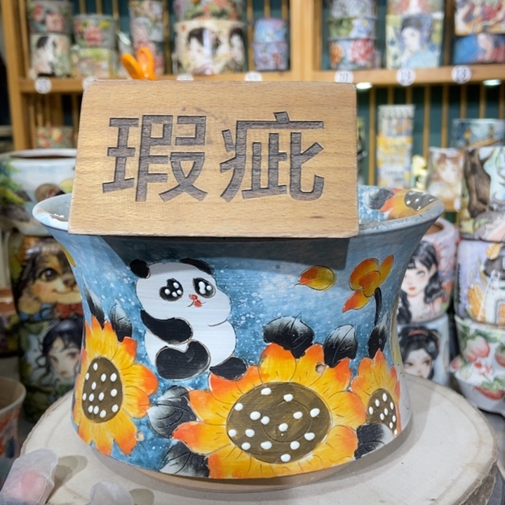 红陶景德镇艺术手绘作品