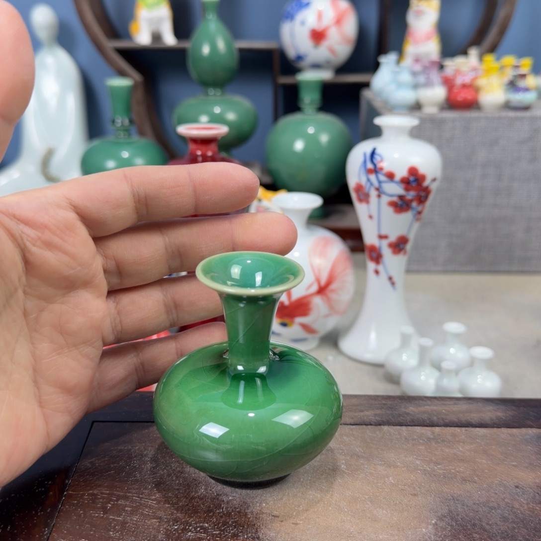 陶瓷手工小花器摆件