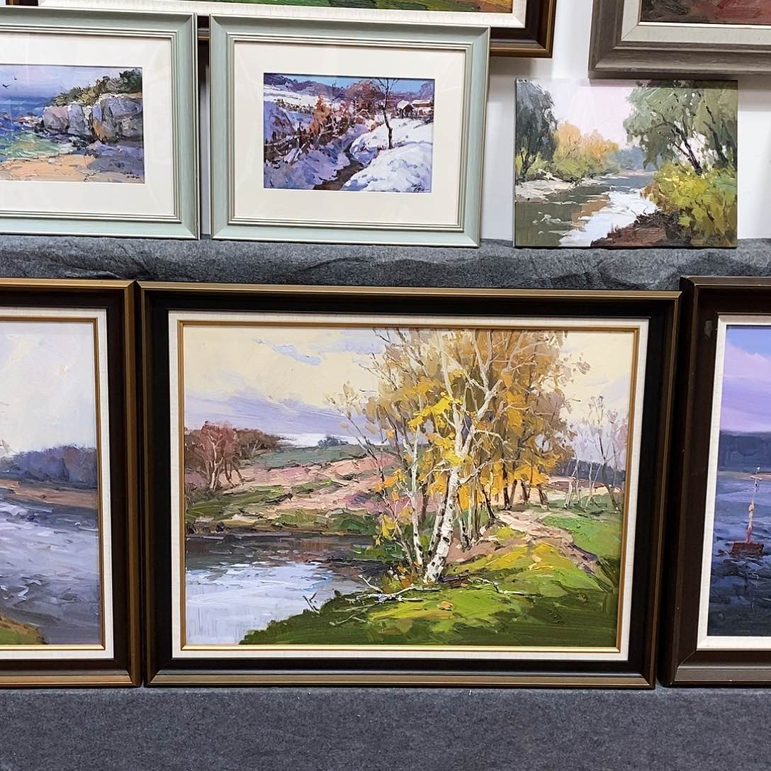 油画带外框画芯尺寸60x 80 c m