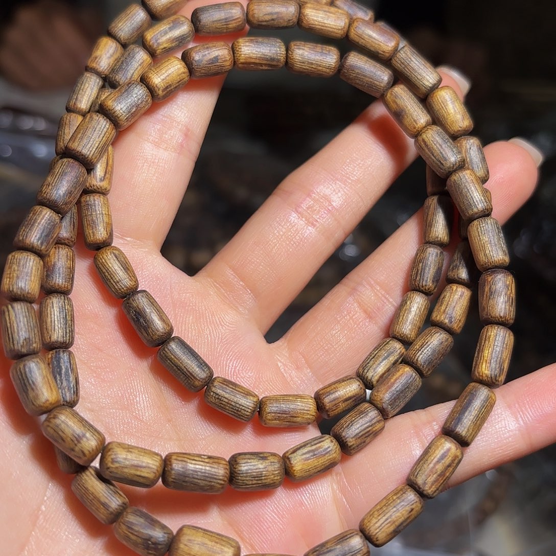 沉香手串奇楠沉香树心油多圈22克➕