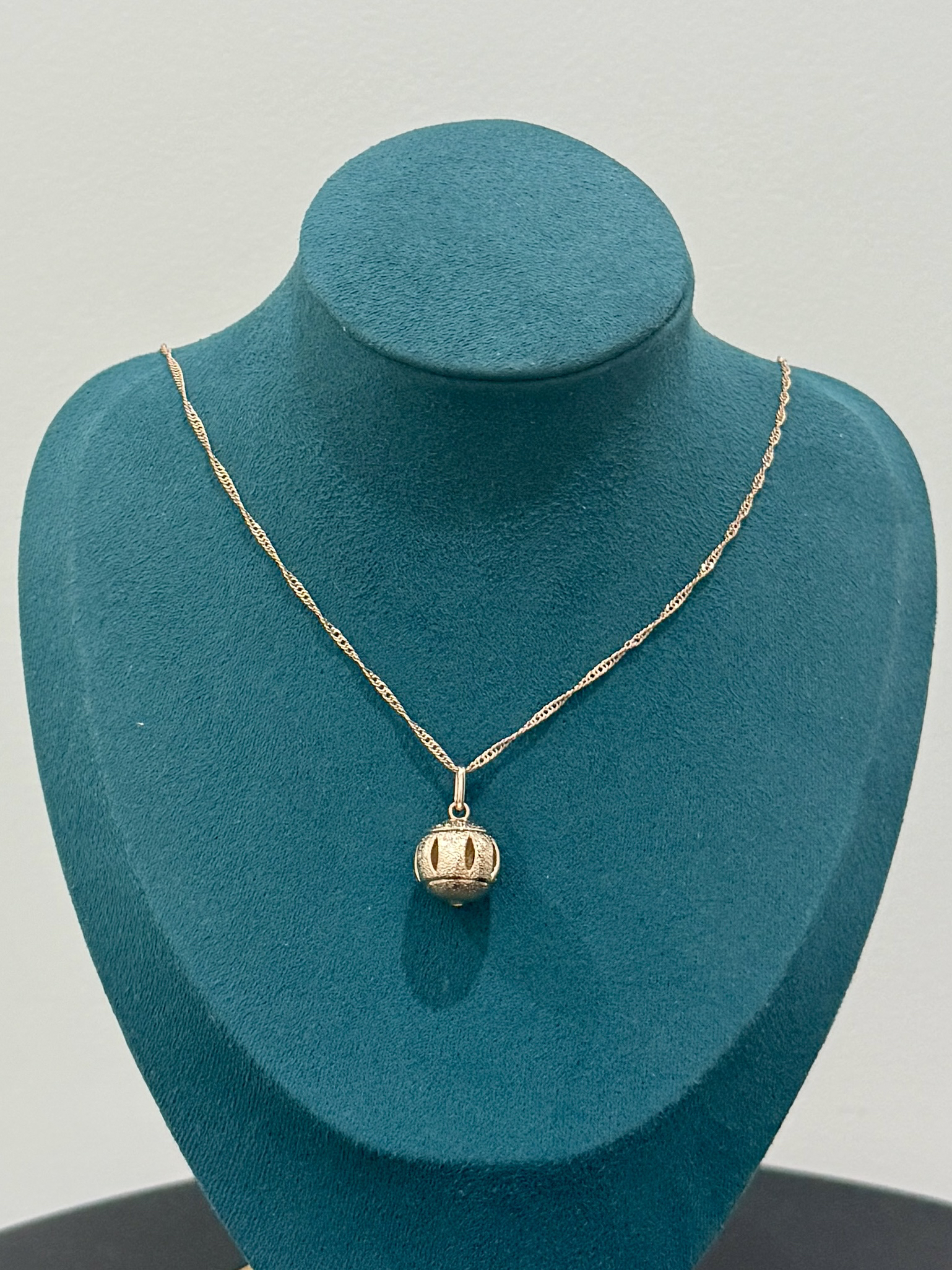 铜合金项链 镂空珠珠项链0046