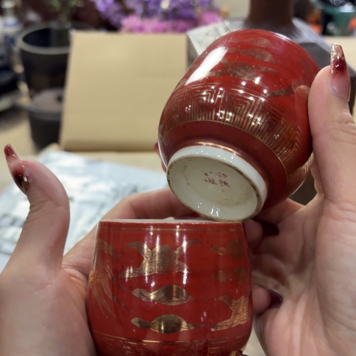 陶瓷古美术置物摆件