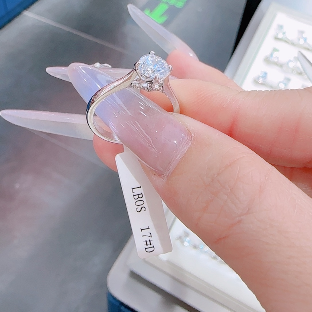 锆石铜合金925银戒指