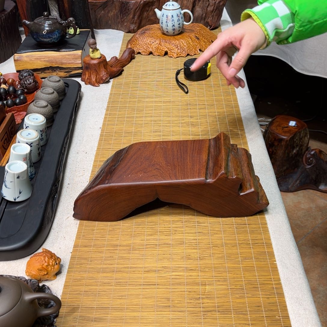 缅甸花梨壶承底座