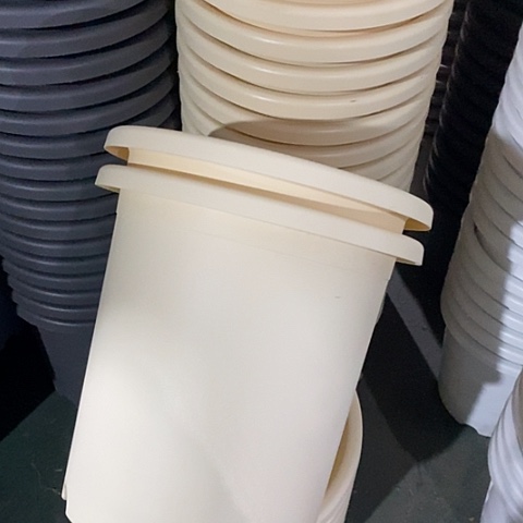 树脂四季7号米黄无托3个