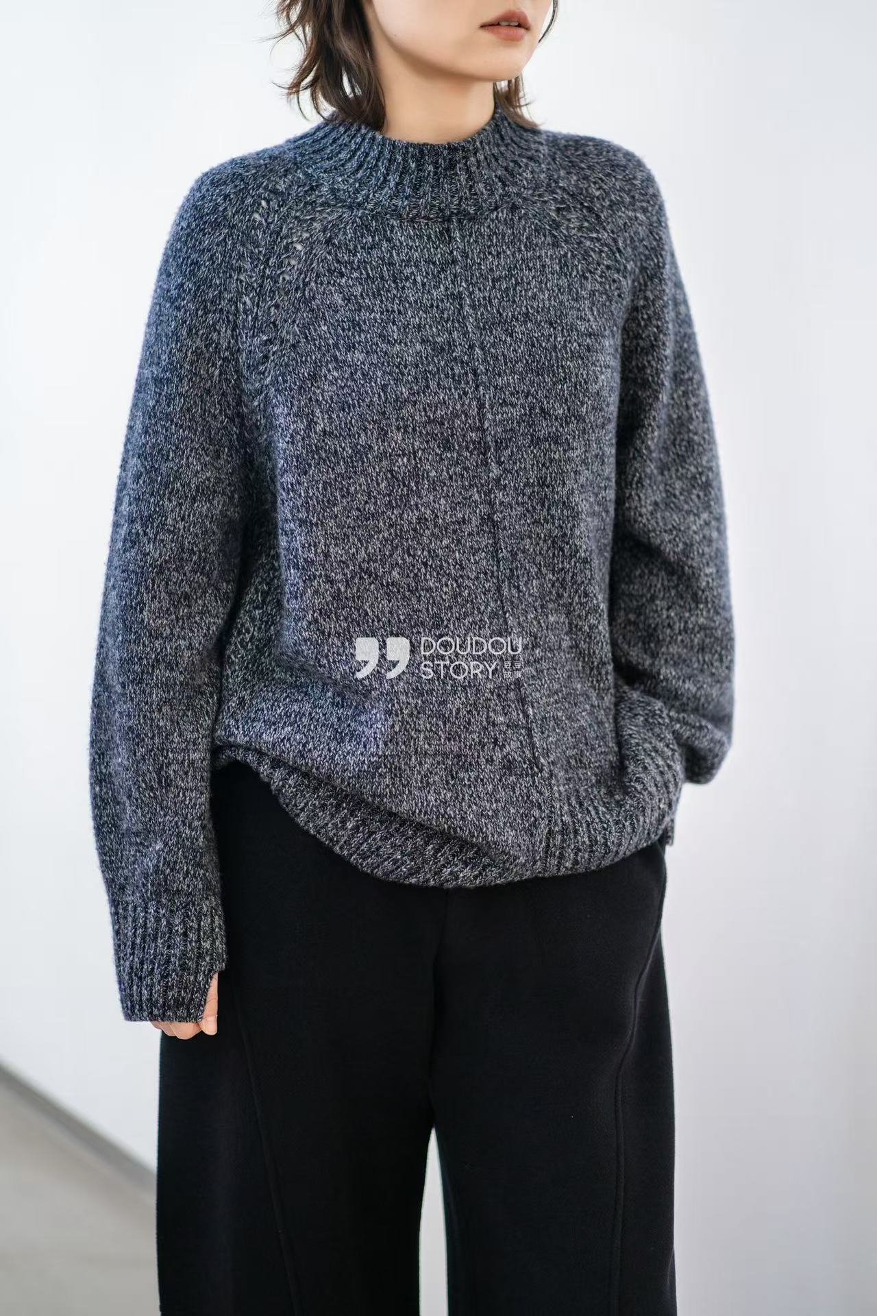 HALUNGLE/海伦格丽海伦格丽  25817 半高领羊绒衫秋冬dy