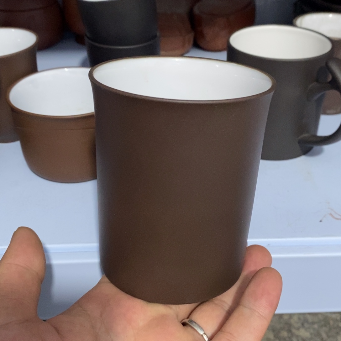 茶壶紫砂老紫泥超大号白釉杯300cc