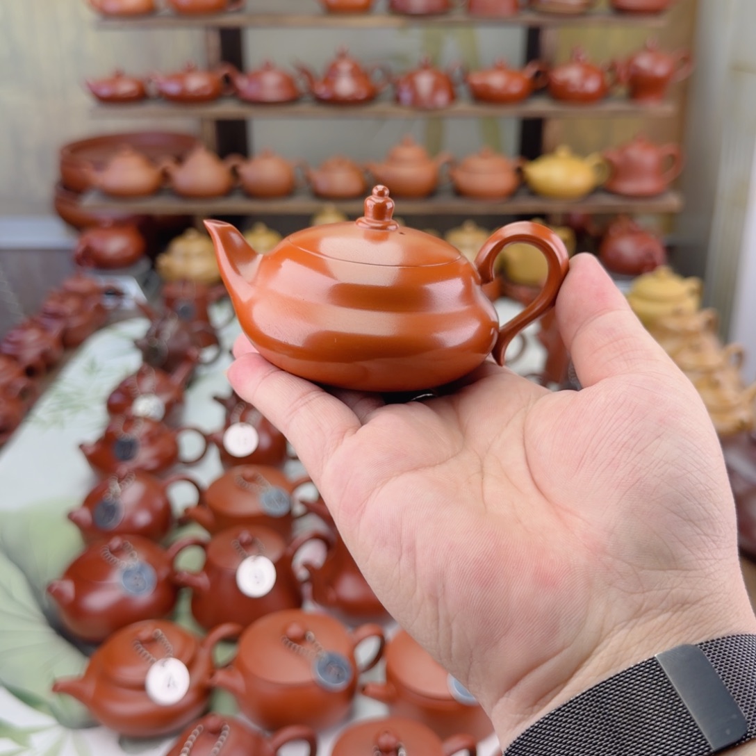 L***℘紫砂茶壶嘉琪薄胎内嵌葫芦