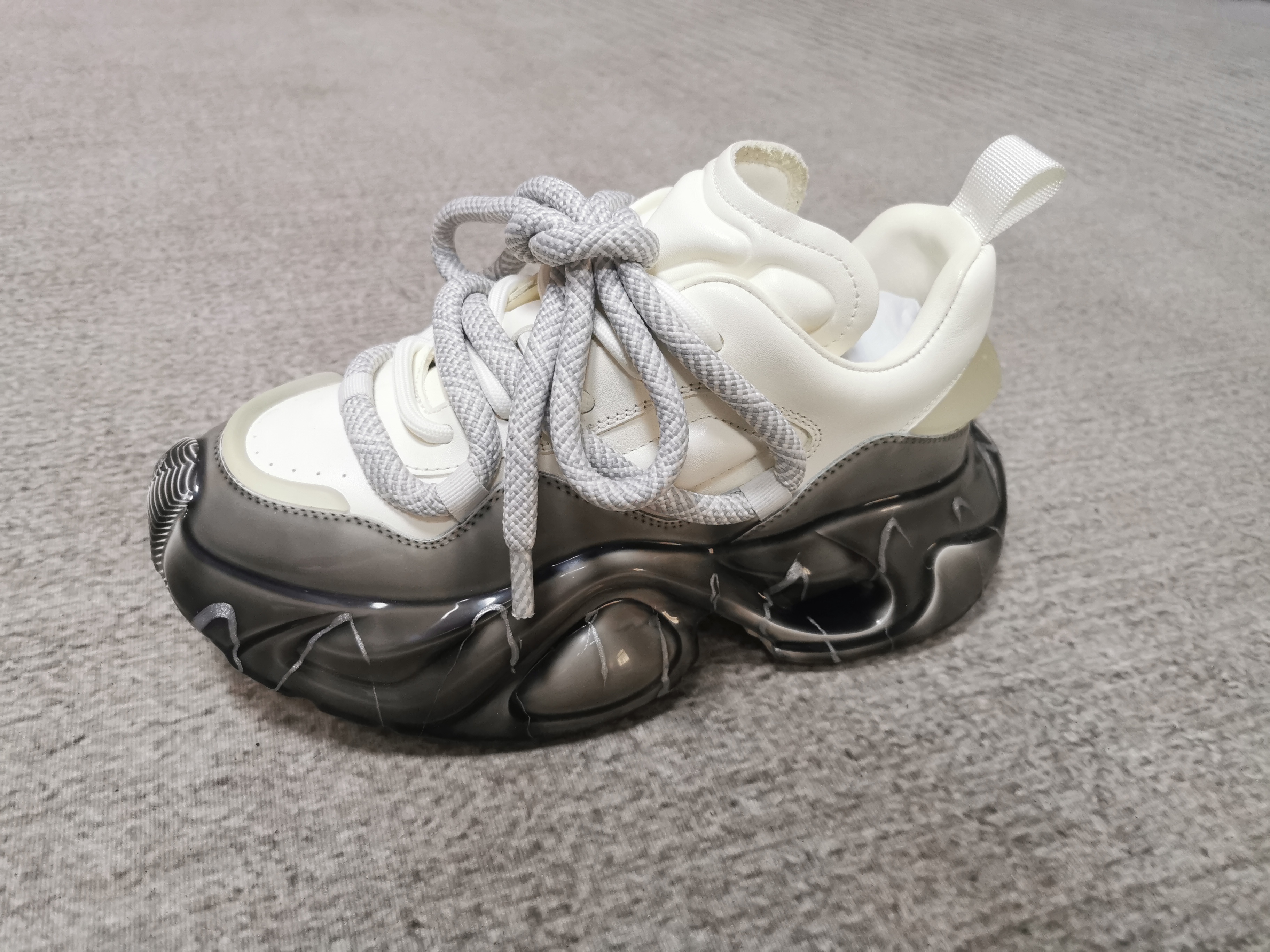 厚底潮流鞋子夏季老爹鞋小白鞋男女款系带休闲鞋时尚运动鞋