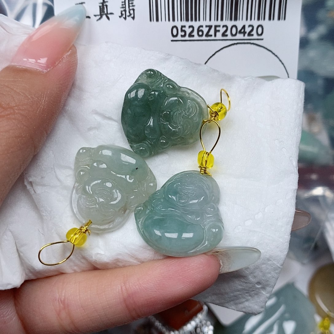 翡翠未镶嵌吊坠(不含链)