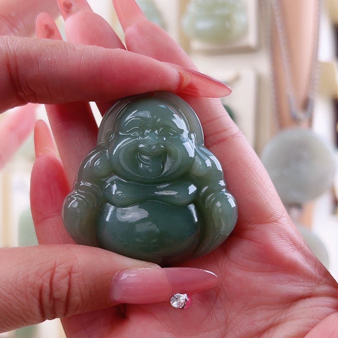 和田玉未镶嵌颈饰细****7