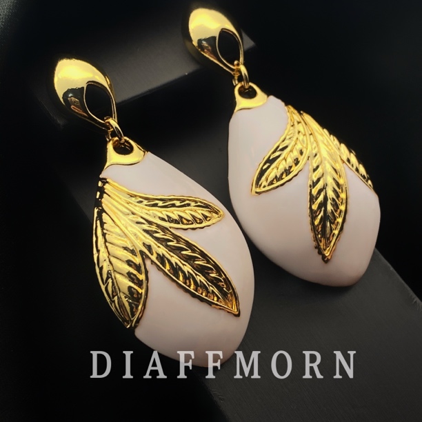 铜合金耳饰 Y.M〖红妆〗复古高级气质百搭金色大气耳环