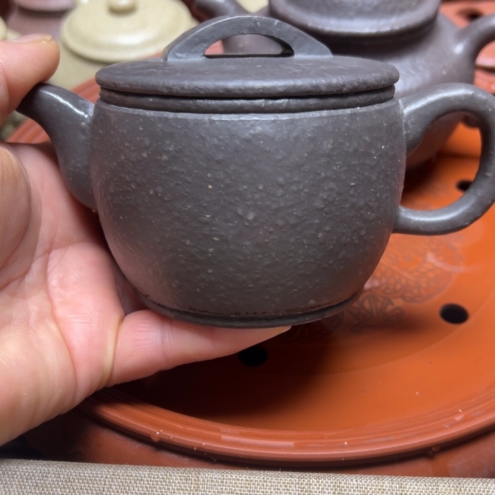 紫砂茶壶天*宜兴原矿天青