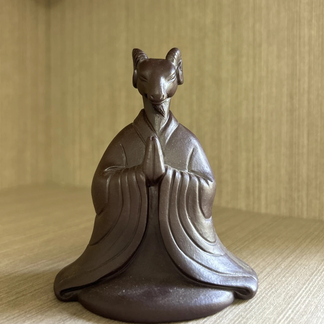 宜兴紫砂 茶周边生肖摆件 羊 高12cm  宽 8cm