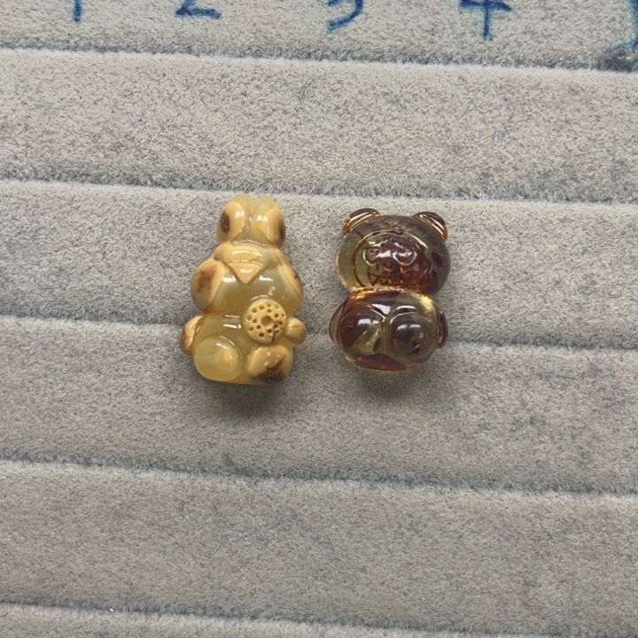 裸石琥珀未镶嵌球****?天然蜜蜡配件