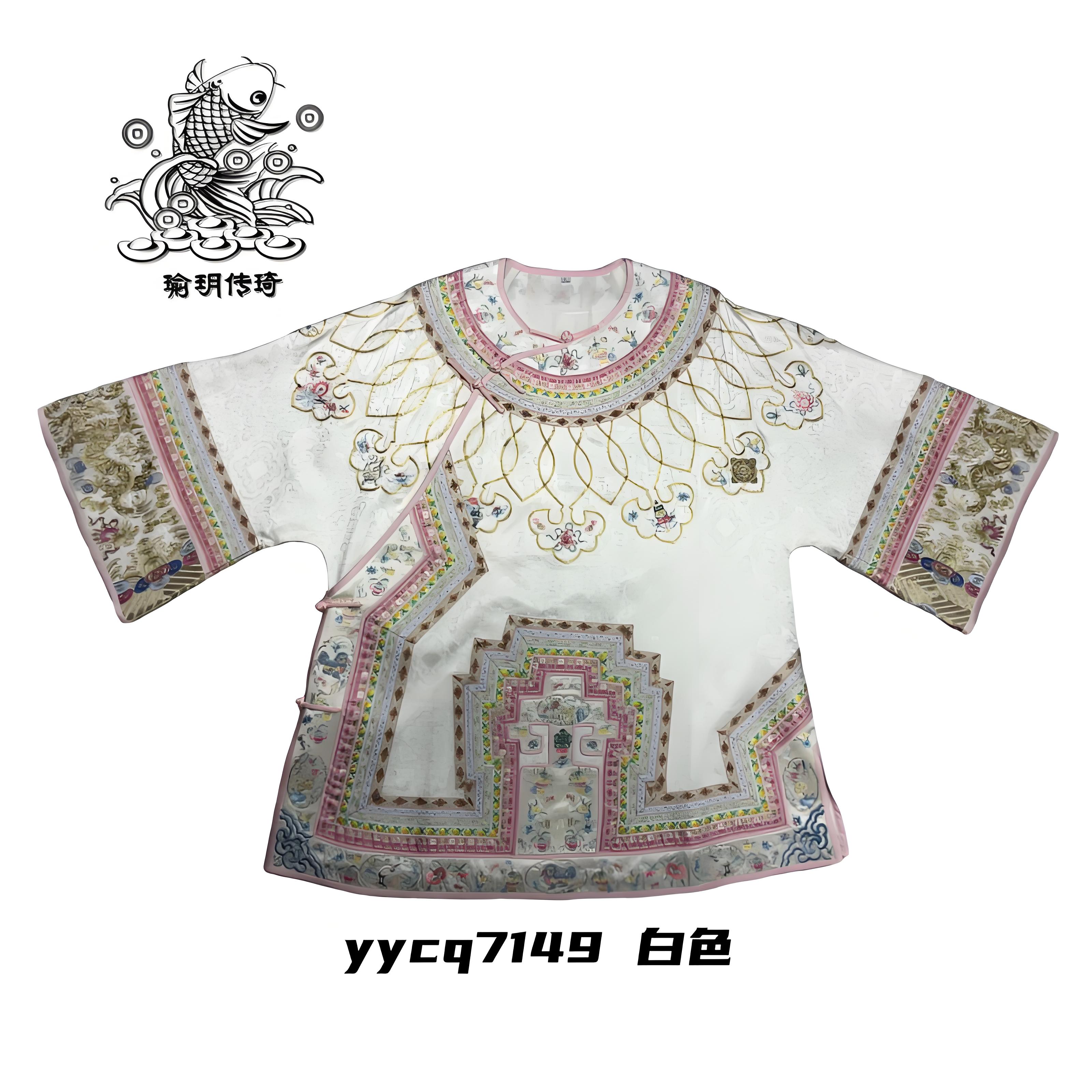 瑜玥传琦新款原创如意馆藏款国风上衣女装百搭圆领【7149】