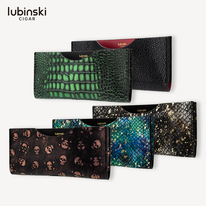LUBINSKI 出行雪茄便携盒皮套 铝合金盒皮套