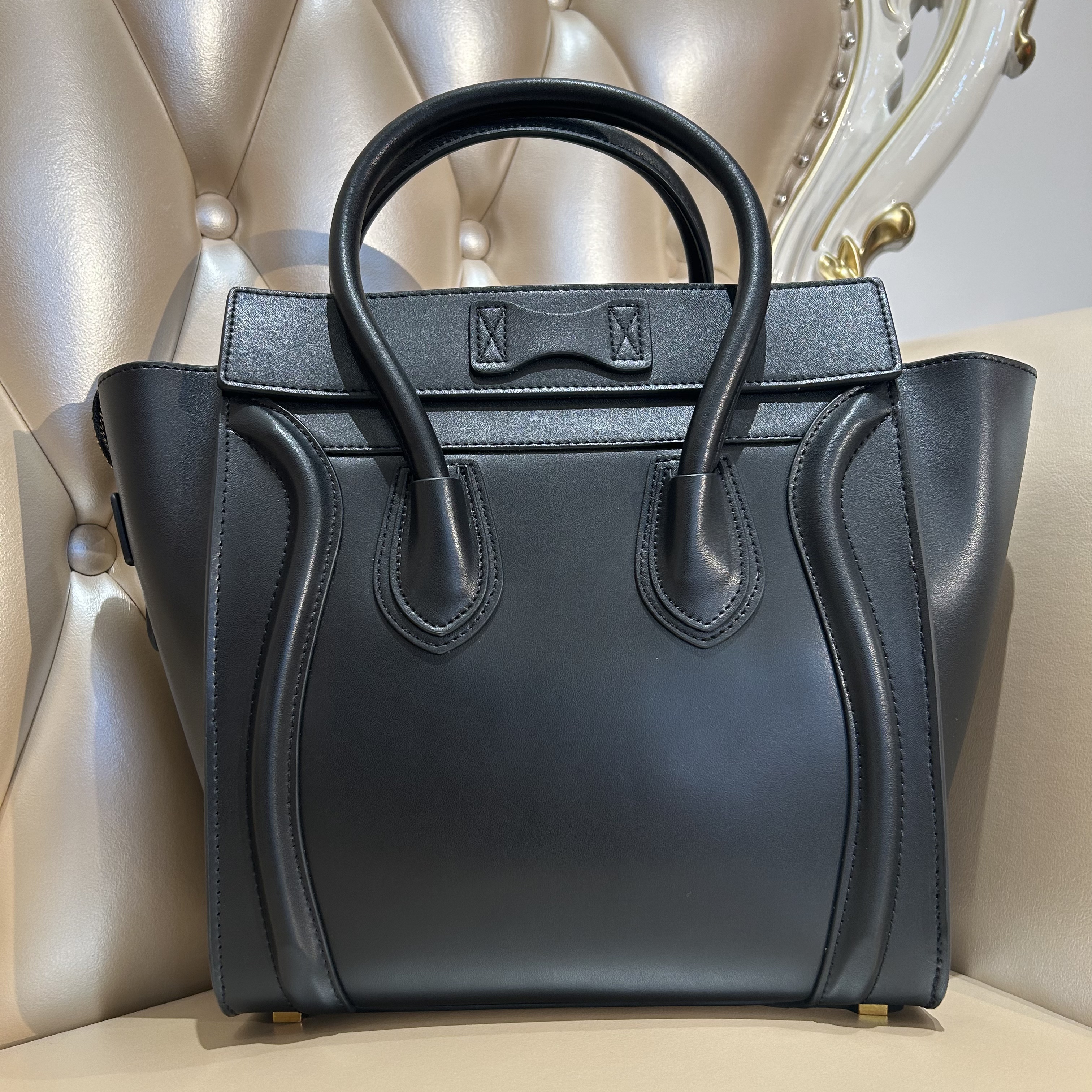 时尚轻奢经典手提斜挎女包2F259黑色