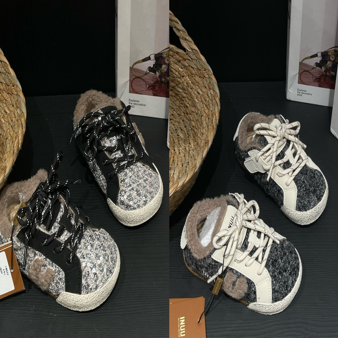 时尚童鞋inuu25冬加绒童鞋7519