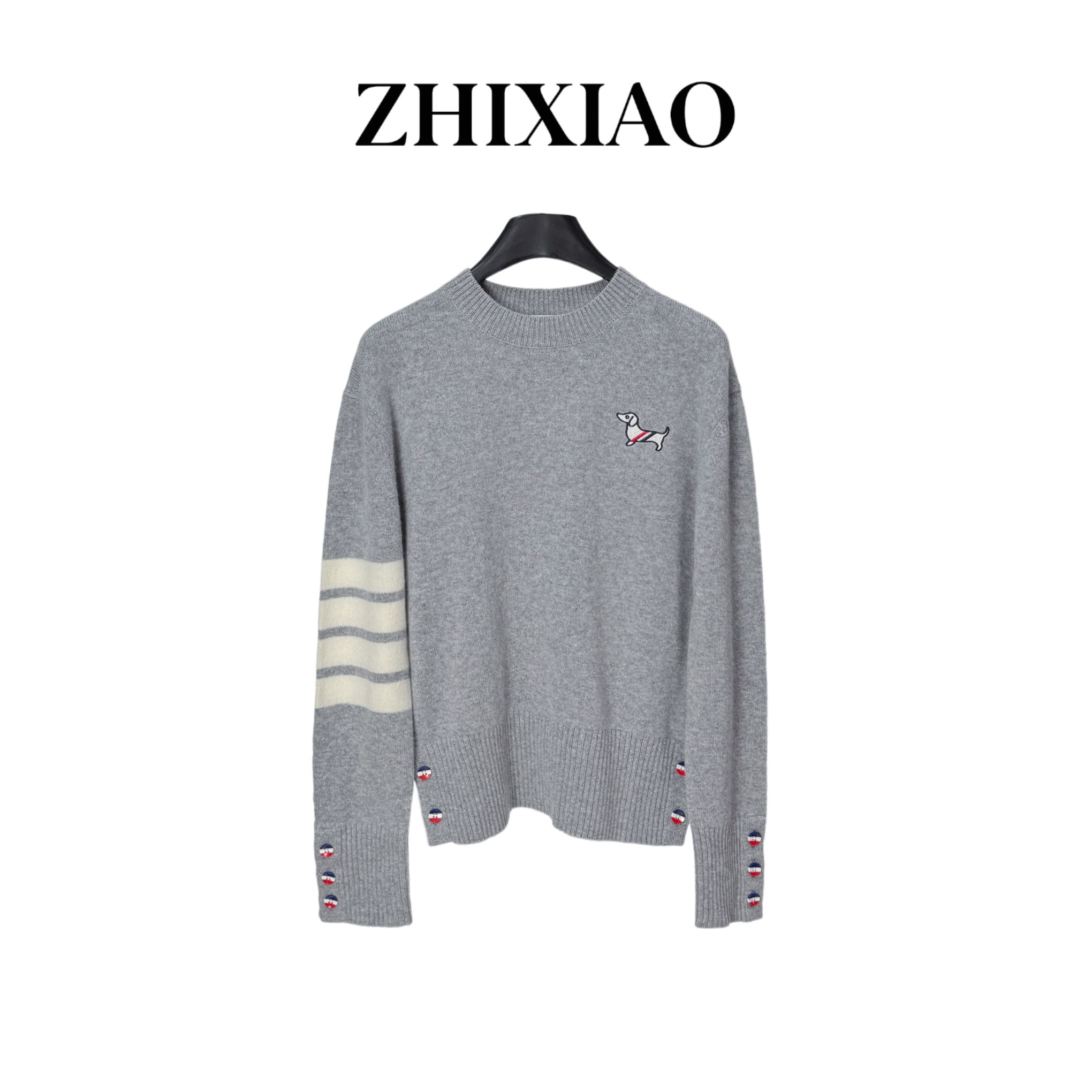【ZHIXIAO】秋冬新款：小狗刺绣毛衣75105