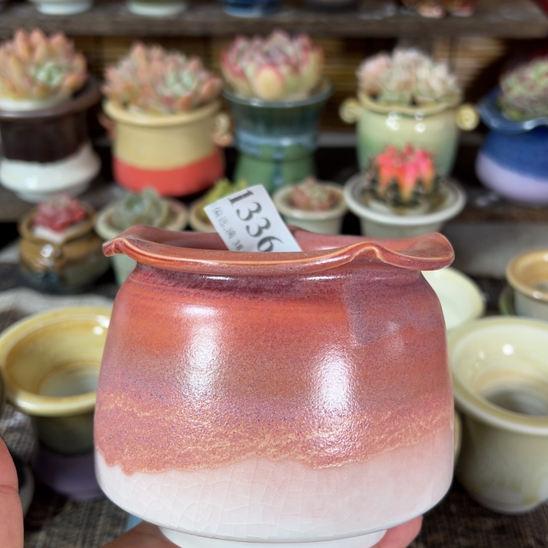 陶瓷口7高8 景德镇手工花盆